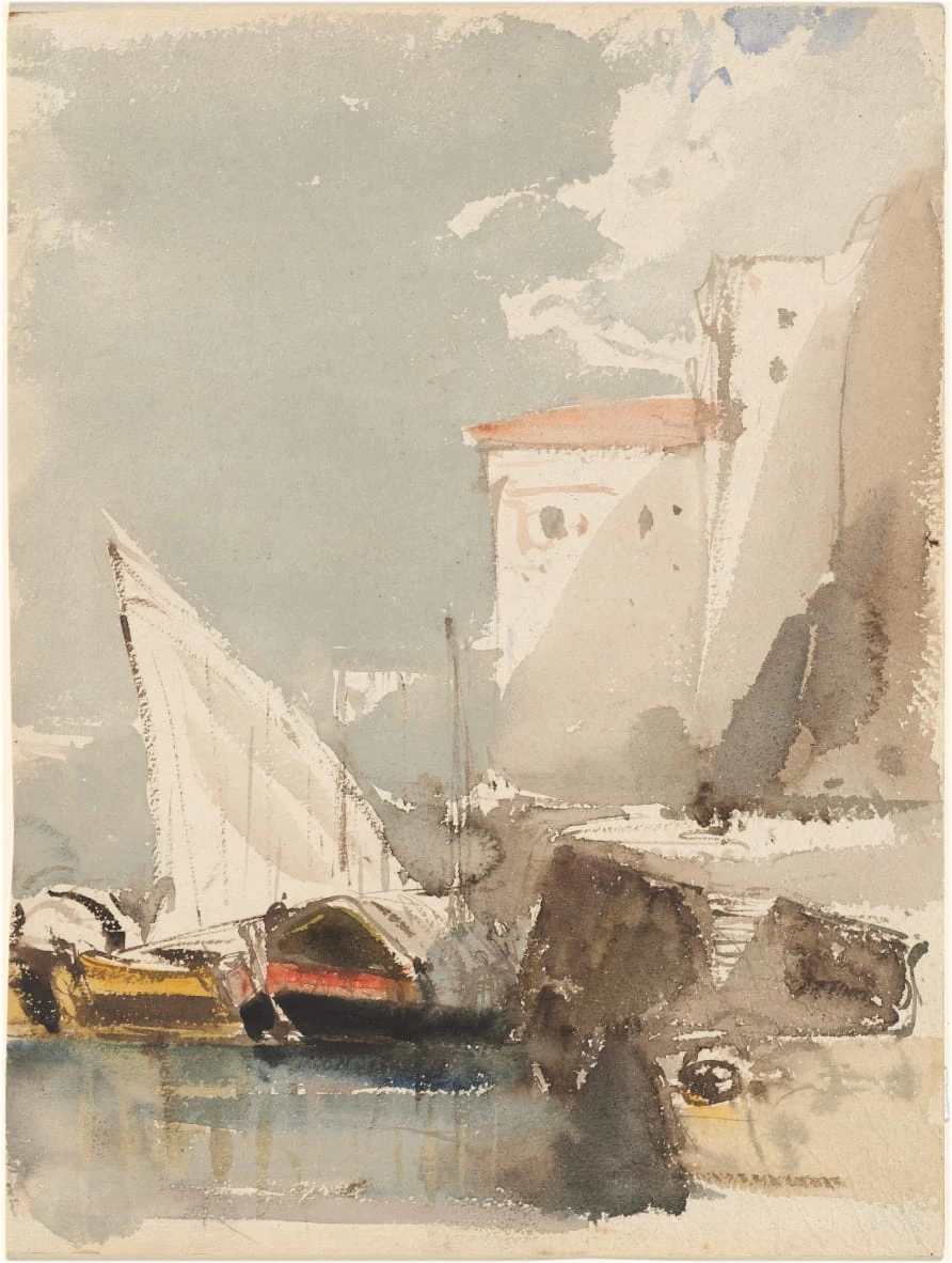 Barche a vela in un portoilluminato dal sole - Dyke Fund, National Gallery of Art
